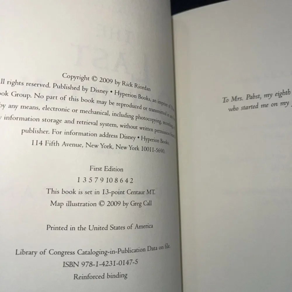 Percy Jackson & The‎ Olympians Books 2 3 4 5 Hardcover First Editions